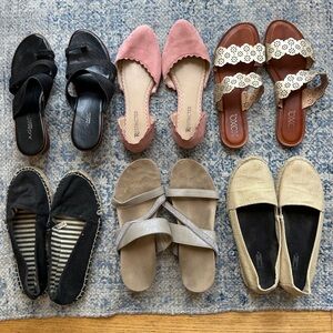 Assorted size 9.5 comfortable shoes for your summer wardrobe